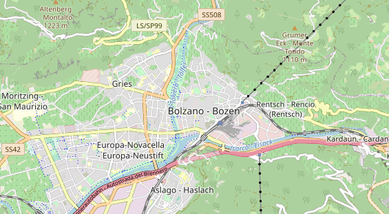 Restaurant auf Karte