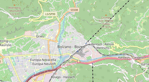 Restaurant auf Karte