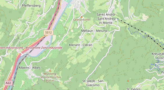 Restaurant auf Karte