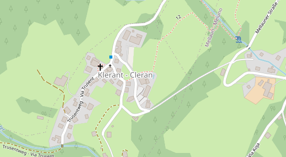 Restaurant auf Karte