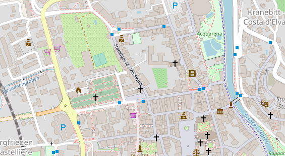 Restaurant auf Karte