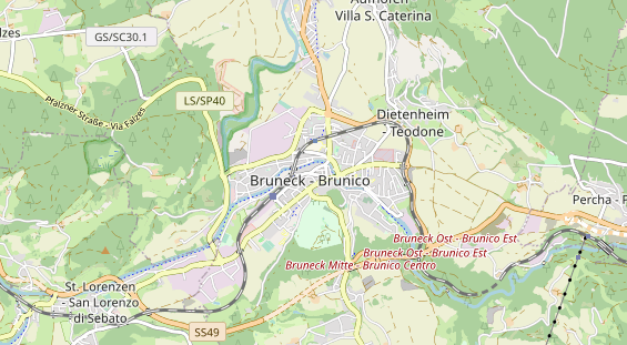 Restaurant auf Karte