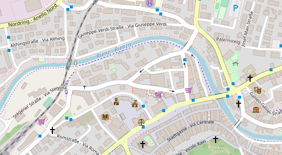 Restaurant auf Karte