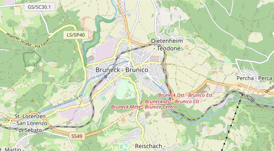 Restaurant auf Karte