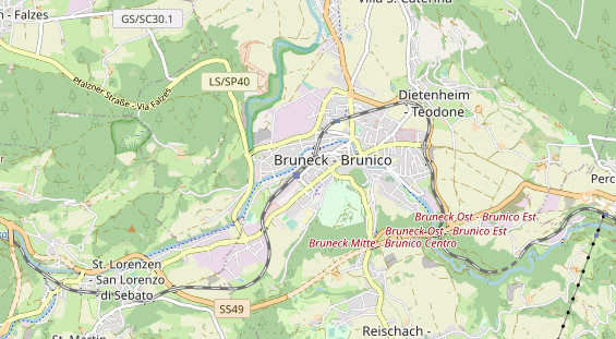 Restaurant auf Karte