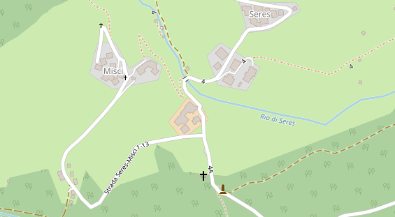 Restaurant auf Karte