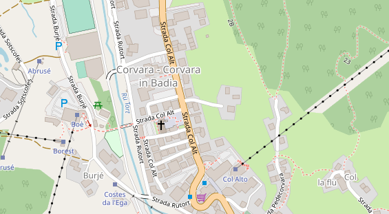 Restaurant auf Karte