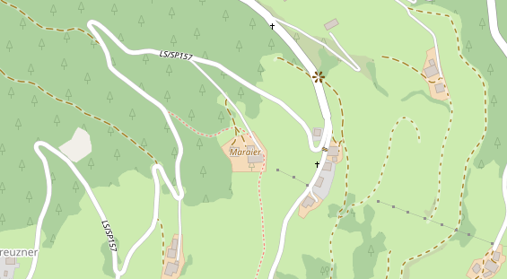 Restaurant auf Karte