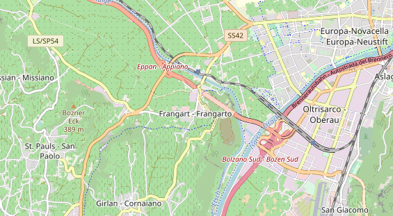 Restaurant auf Karte