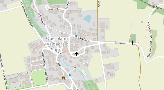 Restaurant auf Karte