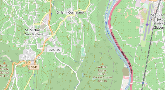 Restaurant auf Karte