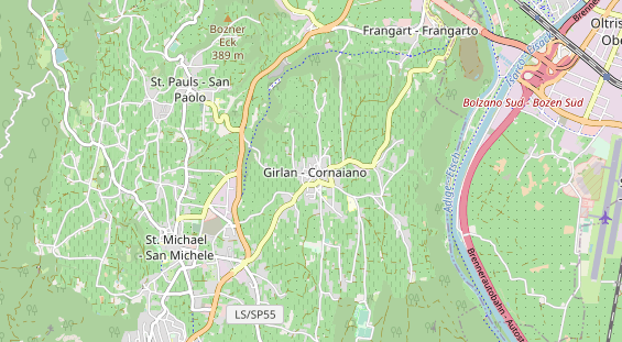 Restaurant auf Karte