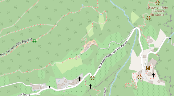 Restaurant auf Karte