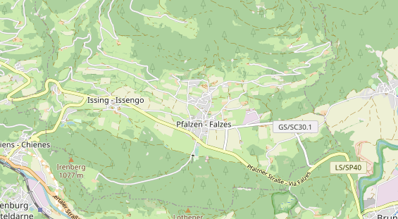 Restaurant auf Karte