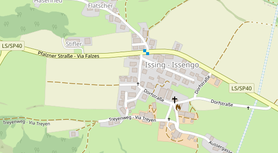 Restaurant auf Karte