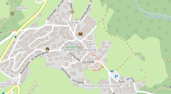 Restaurant auf Karte