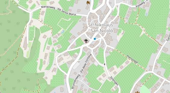 Restaurant auf Karte