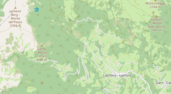 Restaurant auf Karte