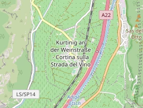 Restaurant auf Karte