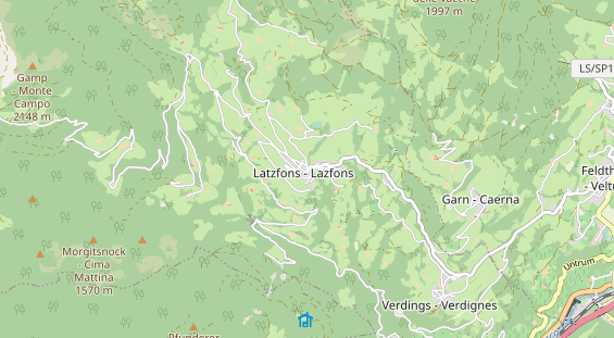 Restaurant auf Karte