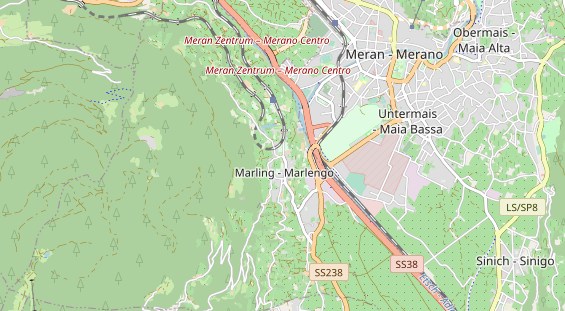 Restaurant auf Karte