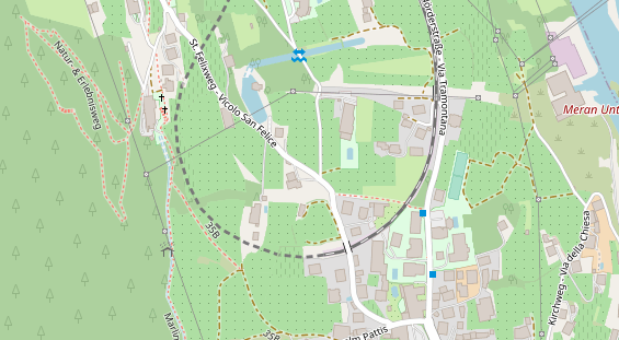 Restaurant auf Karte