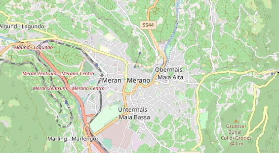 Restaurant auf Karte