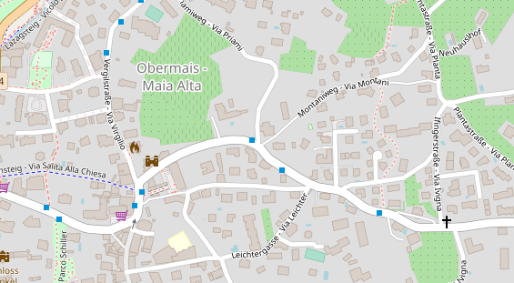 Restaurant auf Karte