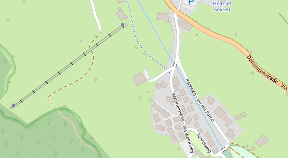 Restaurant auf Karte