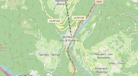 Restaurant auf Karte