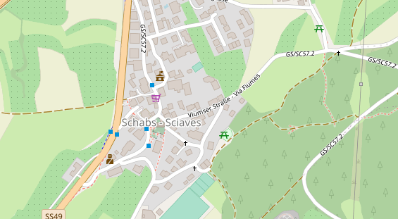 Restaurant auf Karte