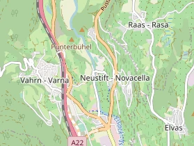 Restaurant auf Karte