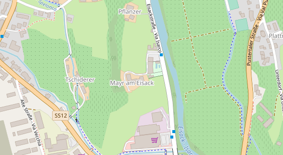 Restaurant auf Karte