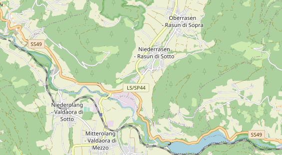 Restaurant auf Karte