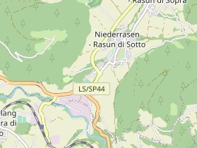 Restaurant auf Karte