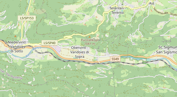 Restaurant auf Karte