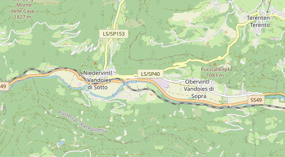 Restaurant auf Karte