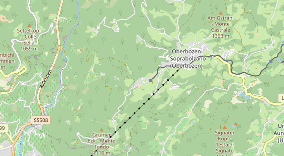 Restaurant auf Karte