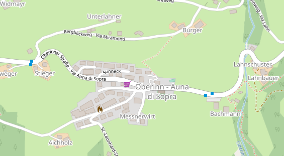 Restaurant auf Karte