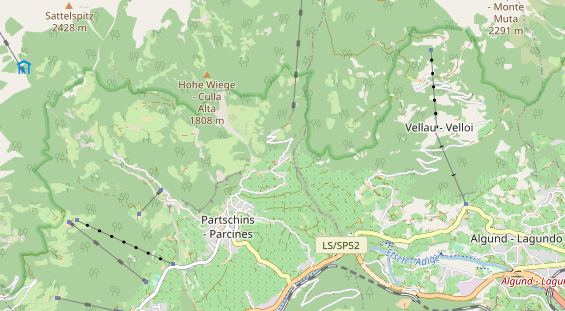 Restaurant auf Karte