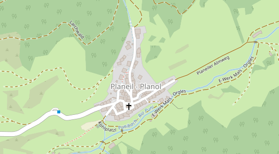 Restaurant auf Karte