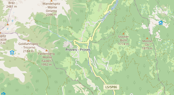 Restaurant auf Karte