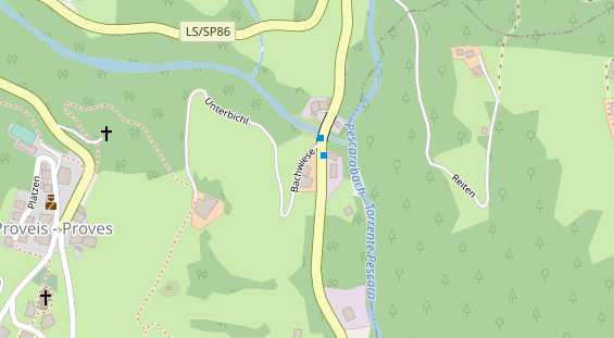 Restaurant auf Karte