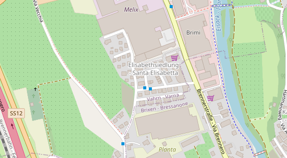 Restaurant auf Karte