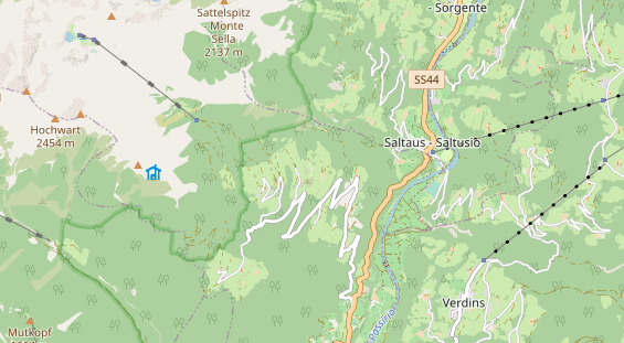 Restaurant auf Karte