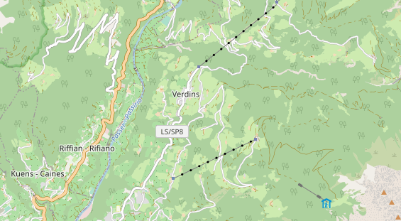 Restaurant auf Karte