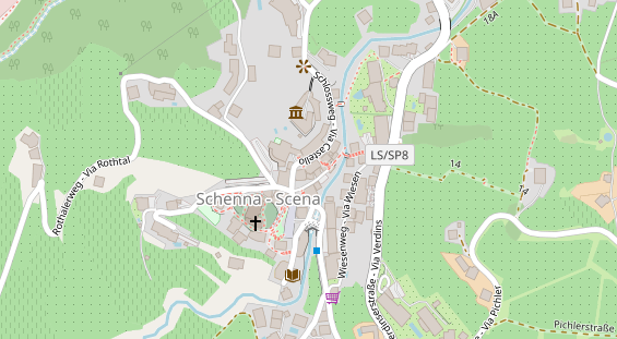 Restaurant auf Karte