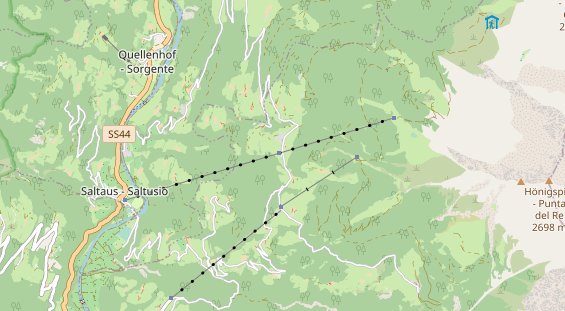 Restaurant auf Karte