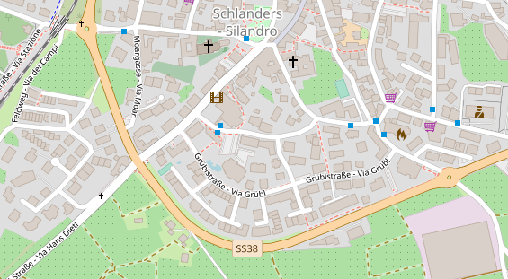 Restaurant auf Karte