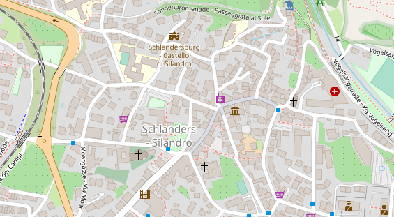 Restaurant auf Karte